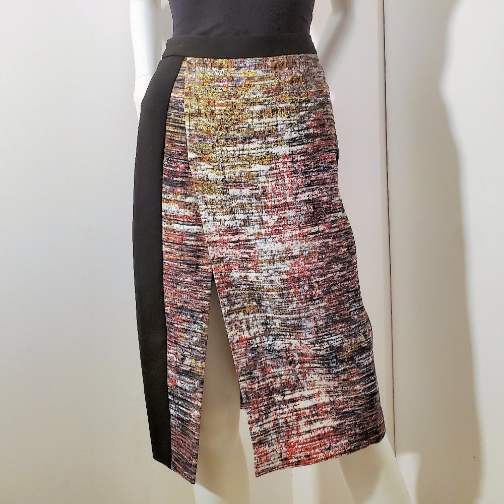 BCBG MAXAZRIA | Black & Tweed Pencil skirt | Size 2